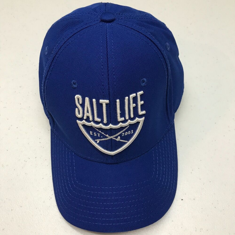 Salt Life Blue Stretchy Fitted Cap One Size S/M